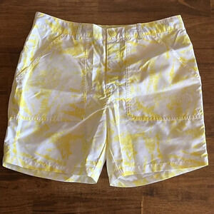 NWOT The North Face Flashdry Short Yellow/White Tie Dye Girls X-Large